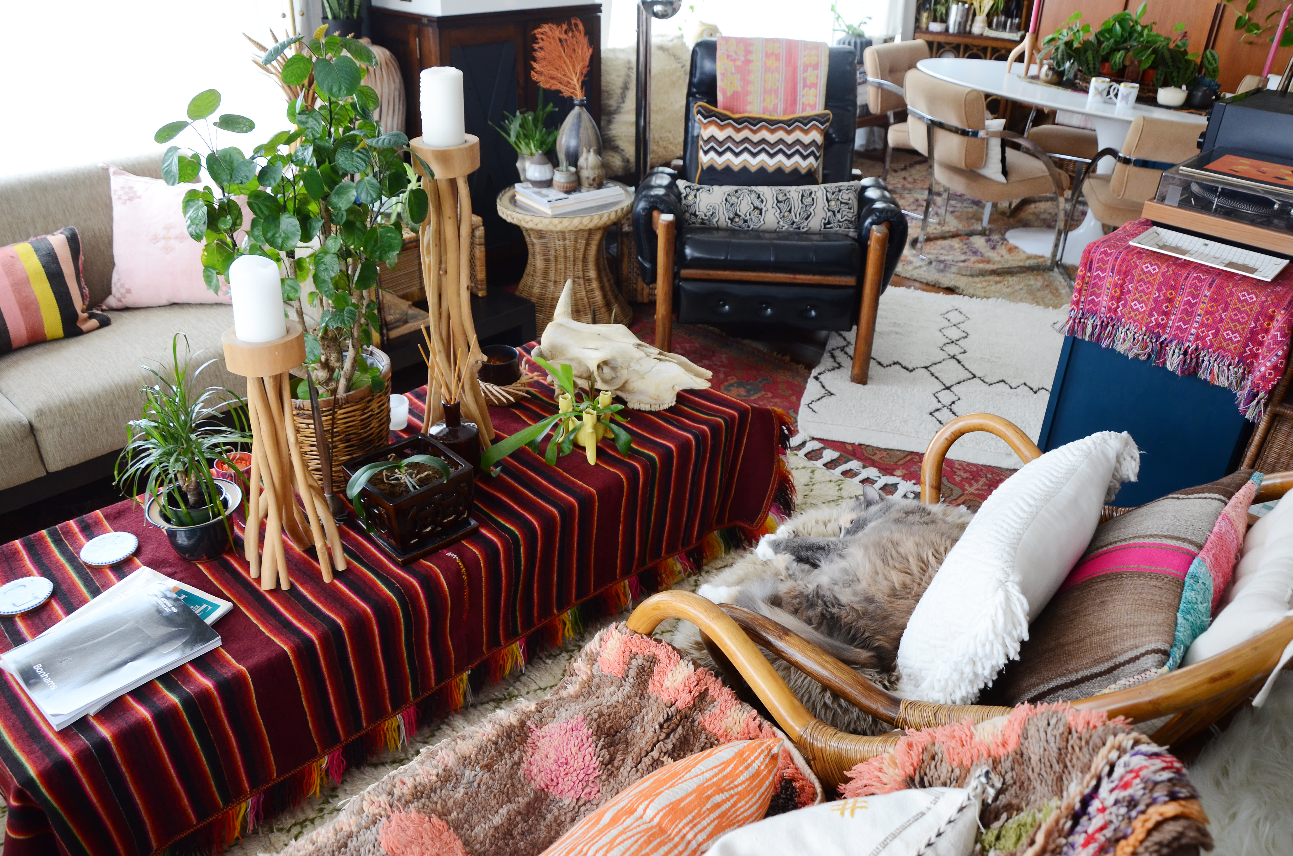 House Tour A Maximalist, Layered Lounge in Oakland Apartment Therapy